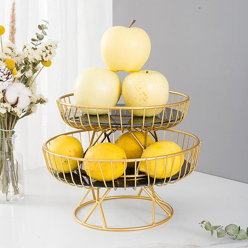 European Light Luxury Ceramic Fruit Tray Creative Living Room Home Fruit Basket Afternoon Tea Candy Dessert Stand Dessert Tray