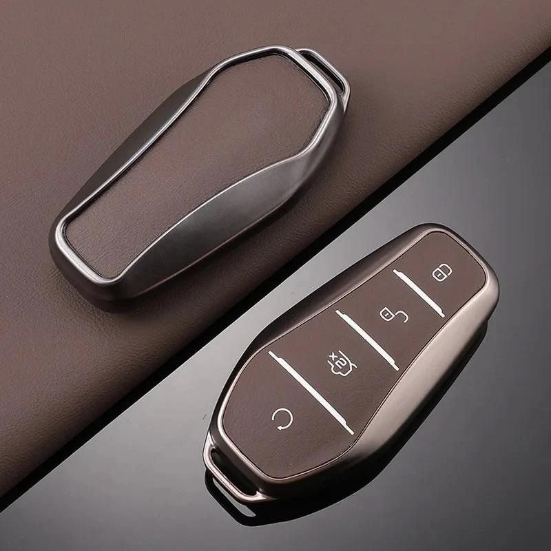 Car Key Case Cover Full Alloy Shell Keyring Pendant For Byd Atto 3 Han Ev Dolphin Durable Second Song Pro Tang Dmi Qin Plus Yuan