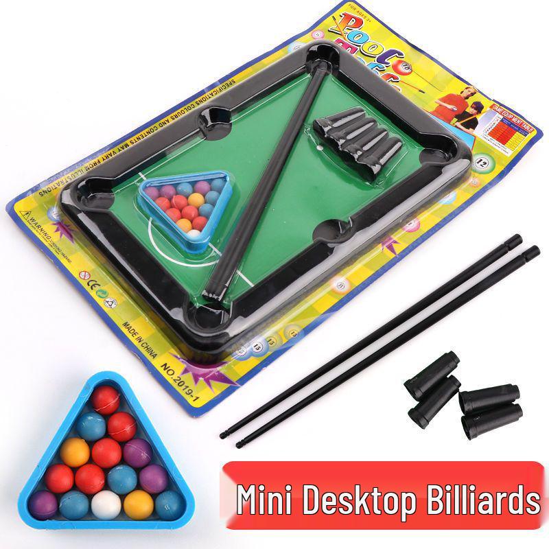 Mini Pool Table Toy for Kids, Interactive Fun for Ages 3-6, Ideal for Dorm Rooms and Playrooms.