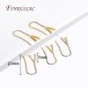 Trendy 18K Gold Plated Earring Hooks Ear Wire with Pinch Mounting DIY Crystal Earrings Making Supplies