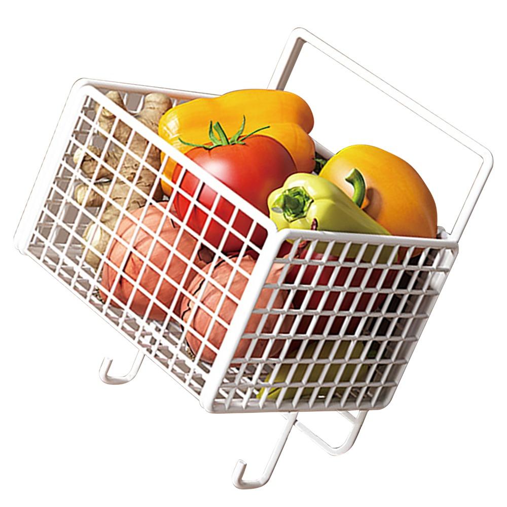 Large Capacity Wall Mounted Storage Basket Iron Hanging Wall Basket Wall Basket  Kitchen Use