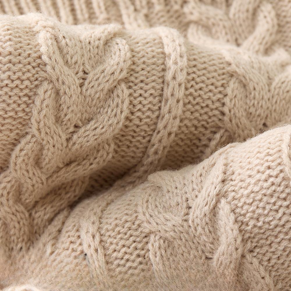 Retro Socks Paired with Mary Jane Shoes, Thick and Warm Twisted Calf Socks, Pile Socks for Women