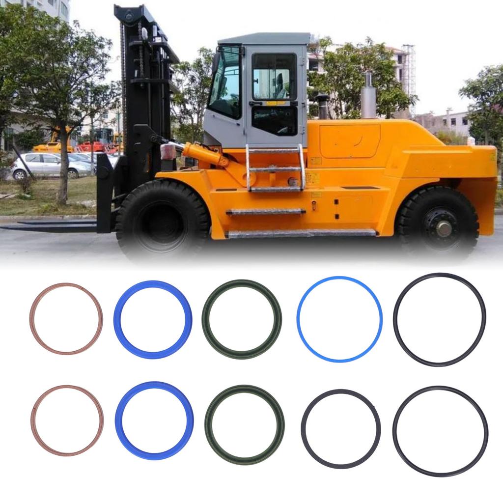 10Pcs Steering Cylinder Seal Kit for Linde H18E16E20 350 335 Forklift Replacement Parts Accessories