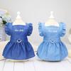 Pet Denim Skirt: Spring/Summer Embroidery Dress for Dogs, Cats & Puppies