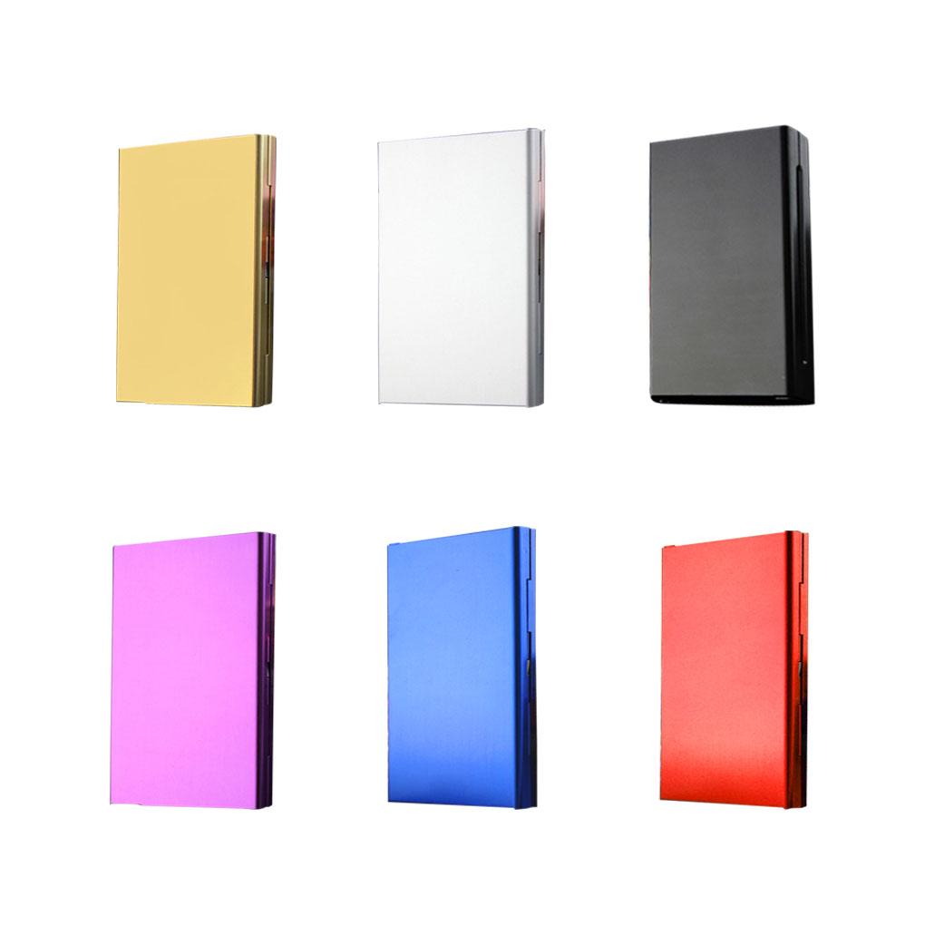 Cigarette Case Holder Aluminum Alloy Flip Extra Slim Cigarette Container Box