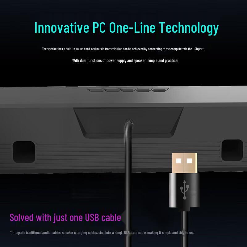 SOAIY RGB Desktop Gaming Speaker with Bluetooth