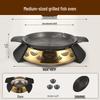 ZISIZ Multi-functional Round Charcoal Dry Pot