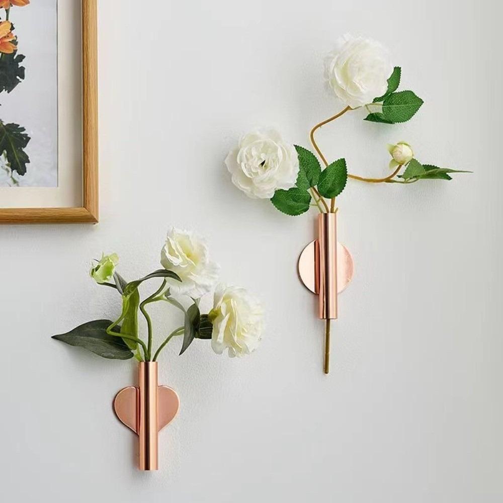 DIY Wall Mounted Vase Metal Wall Decoration Modern Hanging Vase Dining Room