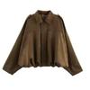 Women S Fleece Long Sleeve Pilot Jacket Coat