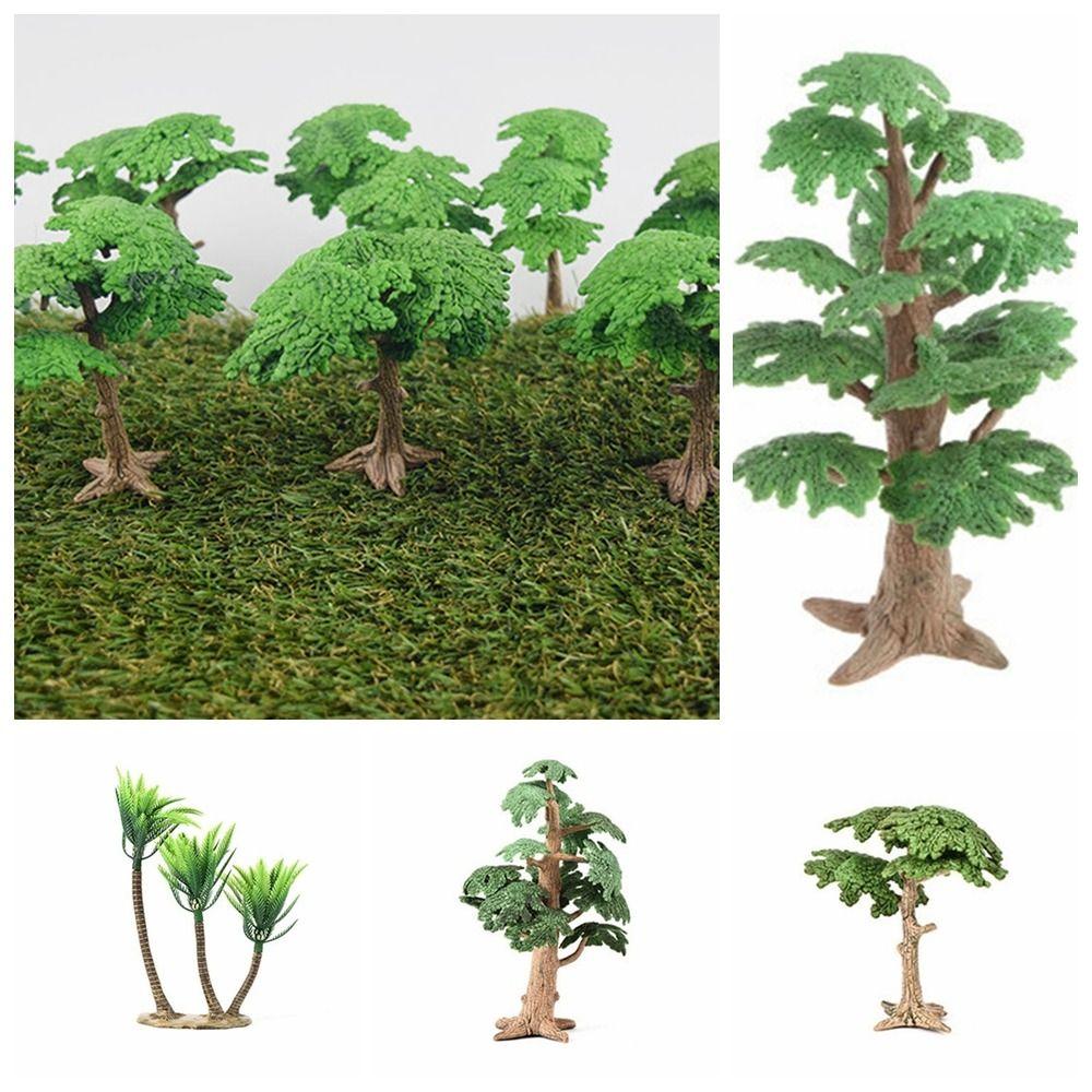 Plastic Coconut Tree Cypress Landscape Tree Model Gardening Ornament Simulation Cypress Sand Table