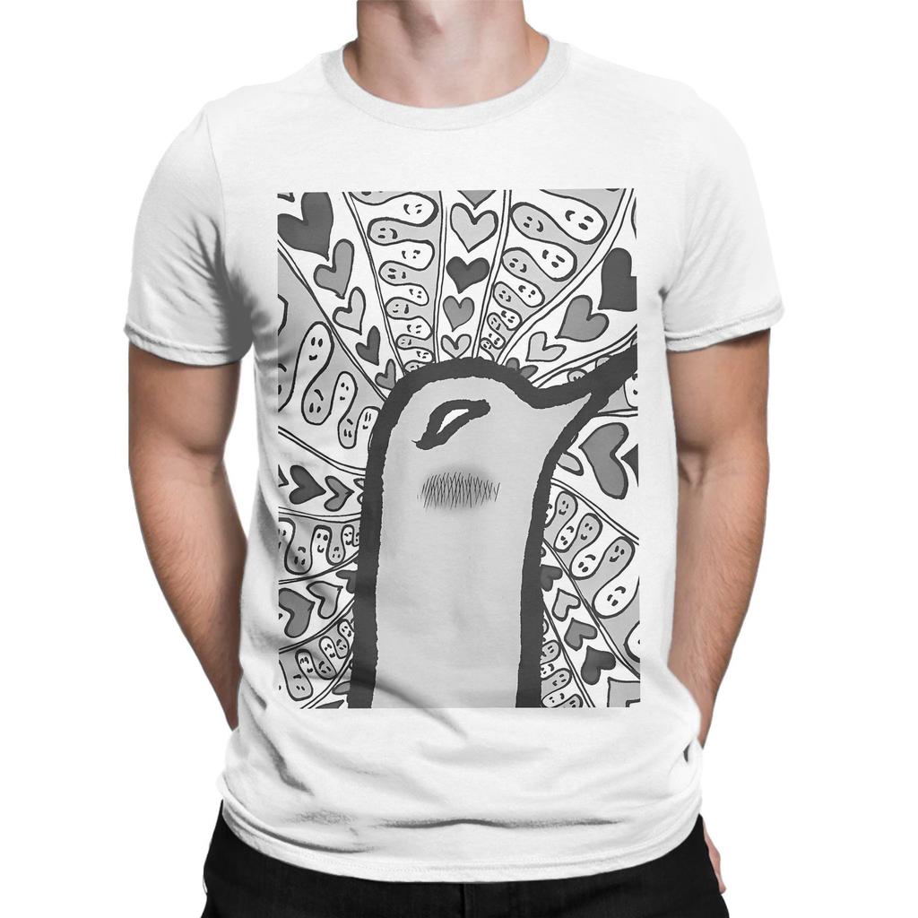 Unisex Women TShirt Oyasumi Goodnight Punpun Pocket Pure Cotton Tee Shirt Short Sleeve Aiko Tanaka Anime T Shirts Clothing Summer