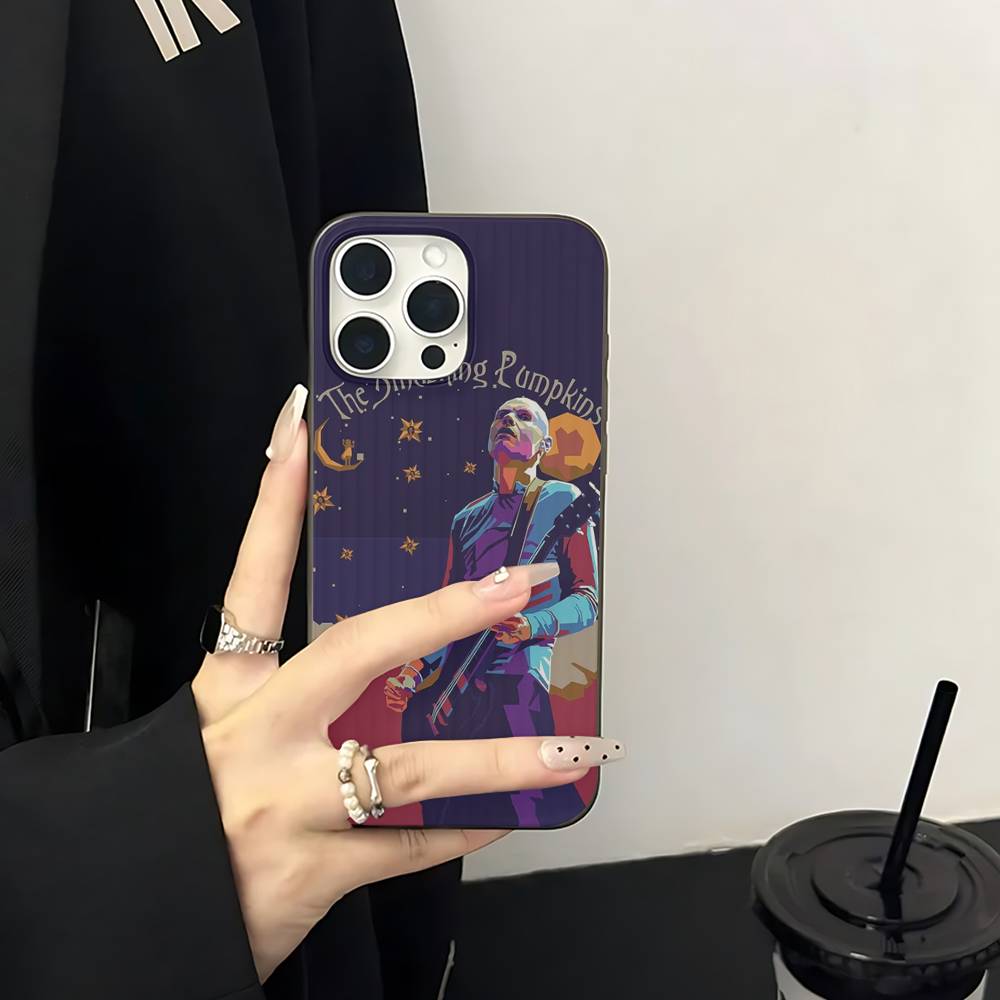 

The Smashing Pumpkins Band Rock Soft Corrugated Phone Case For IPhone 11 12 13 14 15 16 17 Pro Max Plus Pro Shockproof Cover iPhone 12 pro