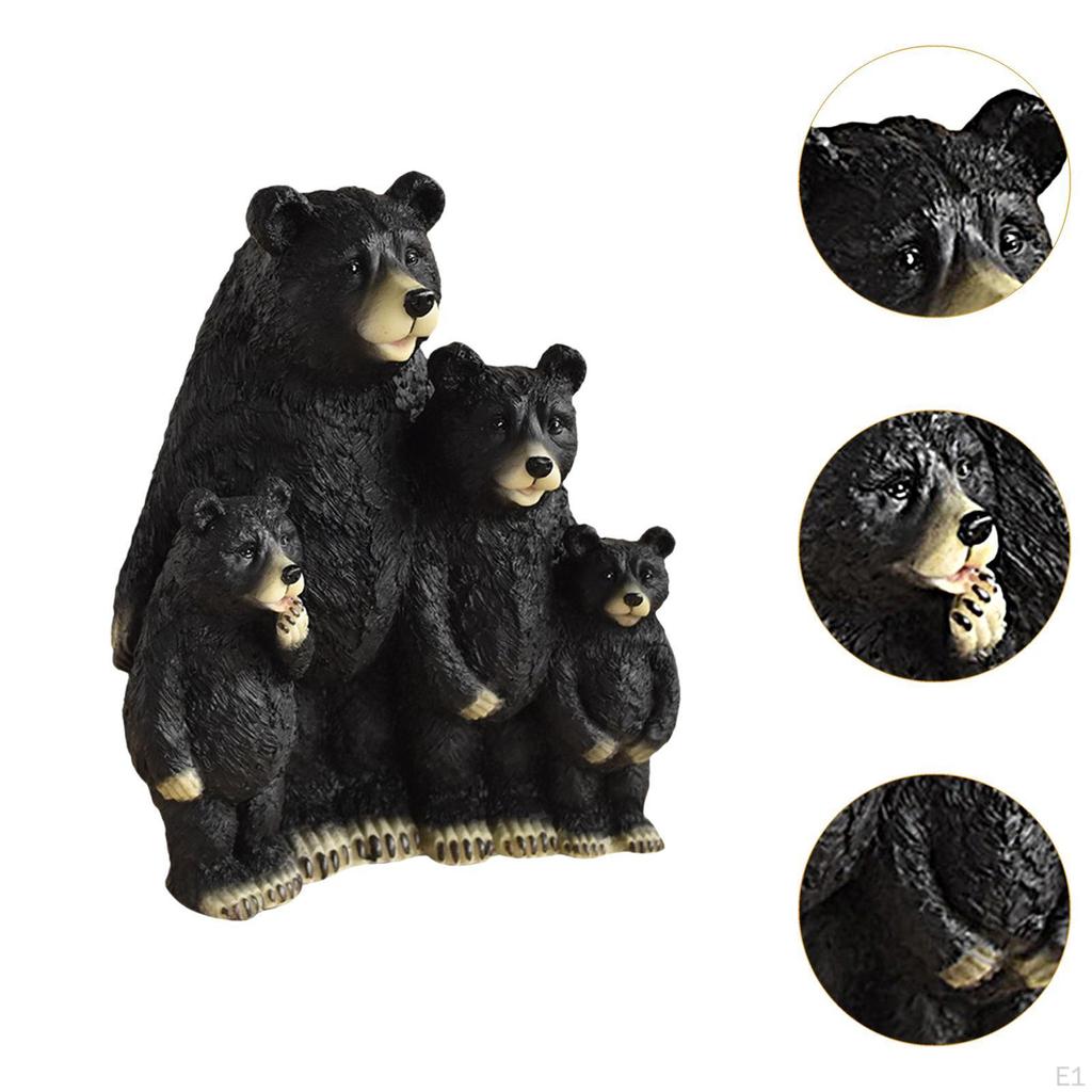 Bear Figurine, Animal Decoration for Living Room Shelf