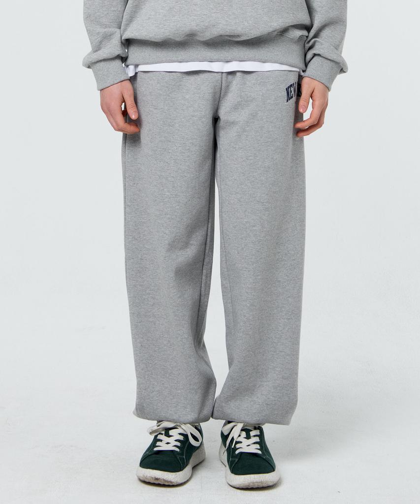 PAPERBOY Basic New York Wide Jogger Pants - Melange (Type A)