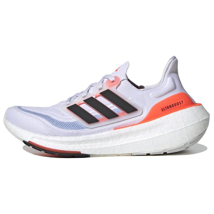 Nye Adidas Ultra Boost Lys Hvit Svart Solar Rød Dame HQ6353