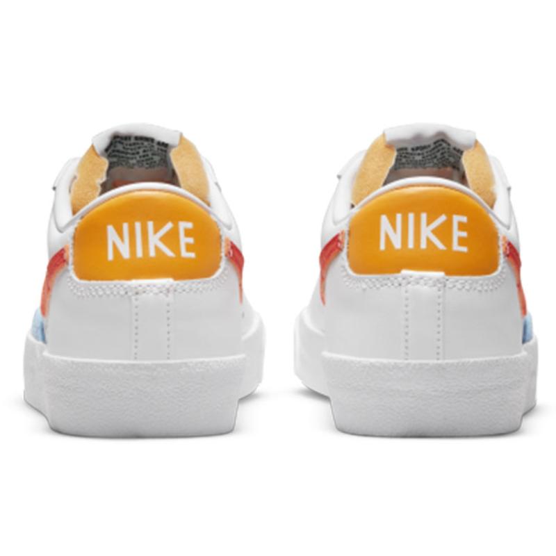 Nike Blazer Low '77 'White Orange' Women's Sneakers Skateboard Shoes DC4769-105