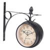 European-style Double-sided Wall Clock Classic Clocks Monochrome