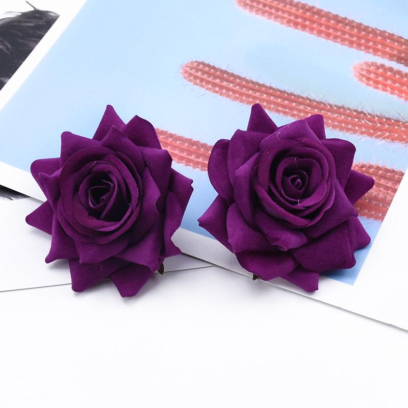 50/100 pieces Silk Roses Wedding Bride Wrist Flowers Material Festival Decorative Flowers Wreaths Home Decor Artificial Flowers