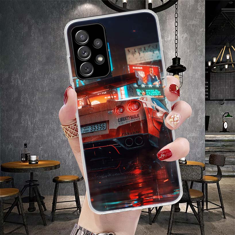 Sport Car Drift JDM Japan Soft Phone Case For Samsung Galaxy S22 S23 S24 S25 Edge S26 Ultra S20 FE S21 Plus + Fundas Coque Galax