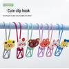 Colorful Cartoon Hanging Hooks and Clips for Children's Clothes and Socks