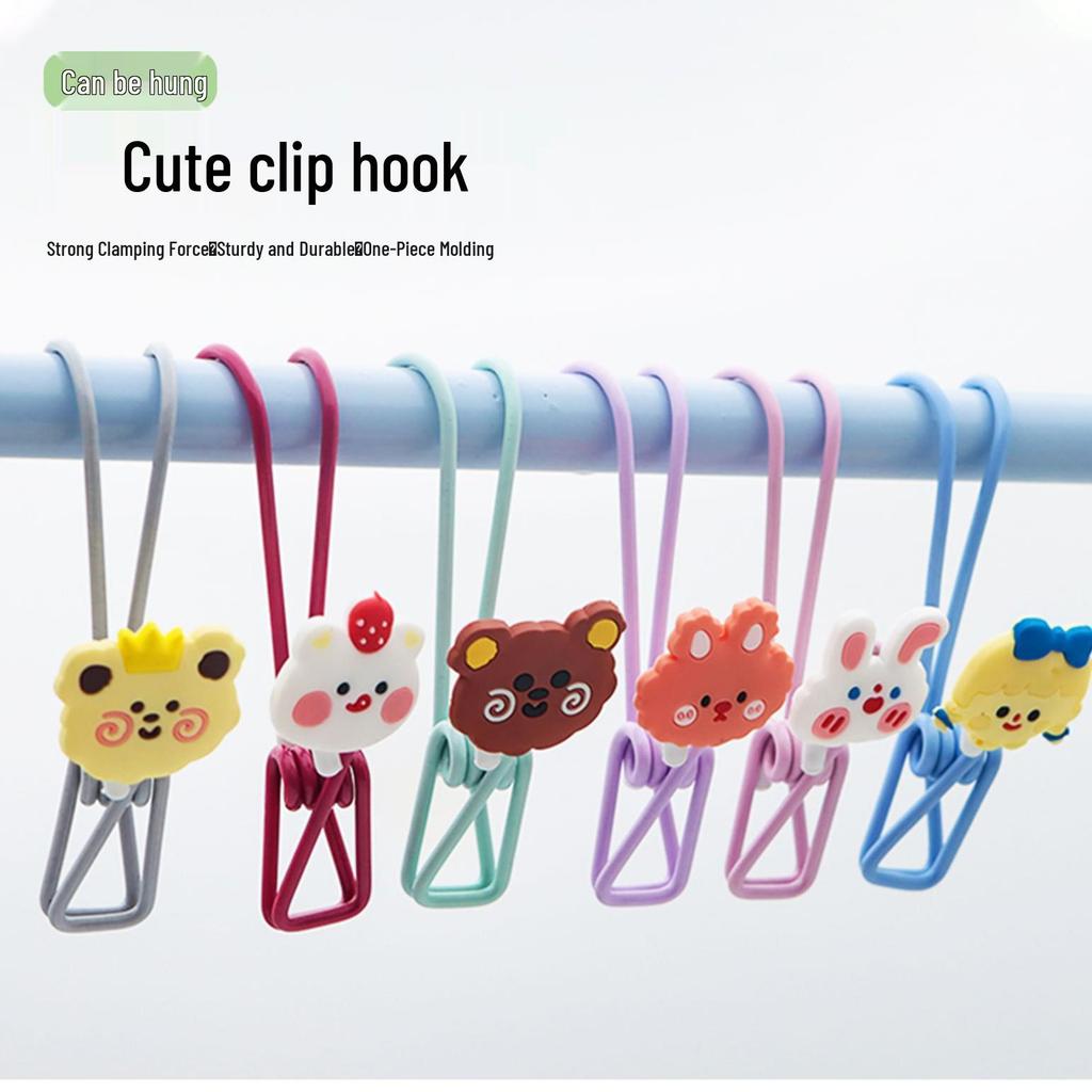 Ganci Appesi e Clip Colorate a Cartoni Animati per Vestiti e Calzini dei Bambini