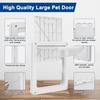 Removable Panel Lockable Dog Cats Door Security Flap Door Plastic Animal Small Pet Cat Dog Gate Door for Gate Window