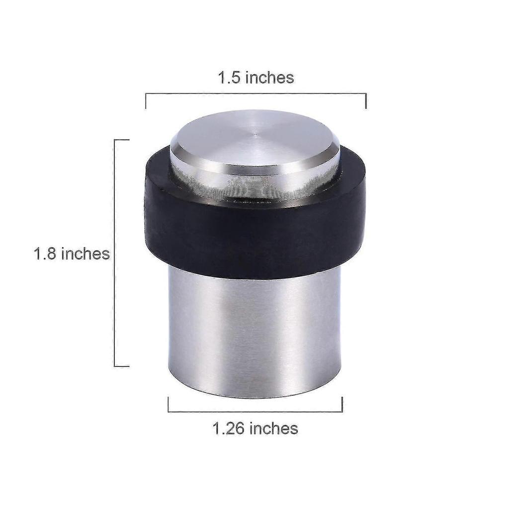 2023 - 10 X Floor Door Stoppers 4.5cm Stainless Steel Door Stoppers Door Stoppers Less