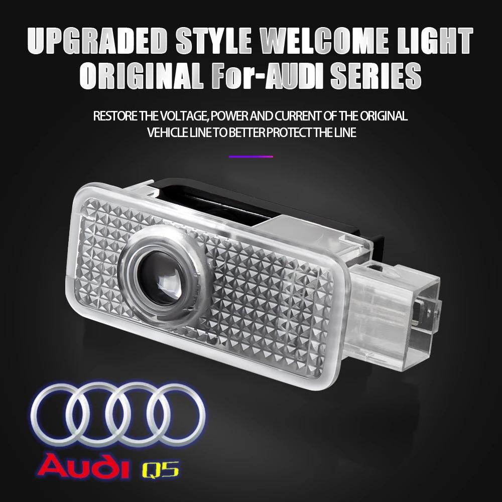 For Audi C6 For Audi A4 A3 8V 8P 8L A6 C5 C6 C7 A5 A7 Q3 Q5 Q7 S3 S4 S6 RS Sline Quattro Car HD Projector Lamp LED Auto Door Welcome Light