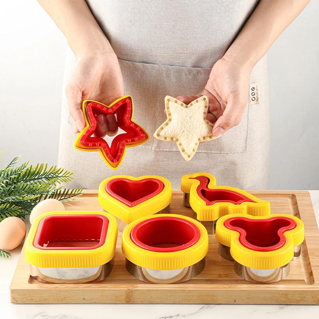 Stainless Steel Sandwich Cutting Mold Cookie Bread Cutting Mold Vegetable Fruit Cutting and Embossing Mold Butterfly Dough Mould