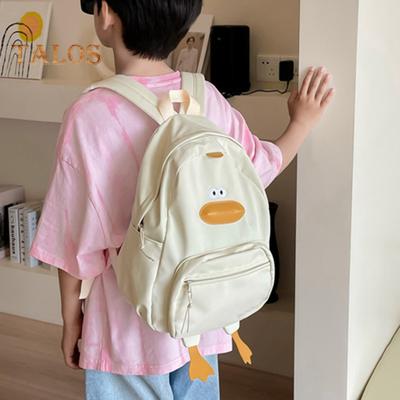 Funny Backpack Extra Large Capacity Cute Duck Design Nylon Fabric Waterproof Kids School Bag with Adjustable Shoulder Straps