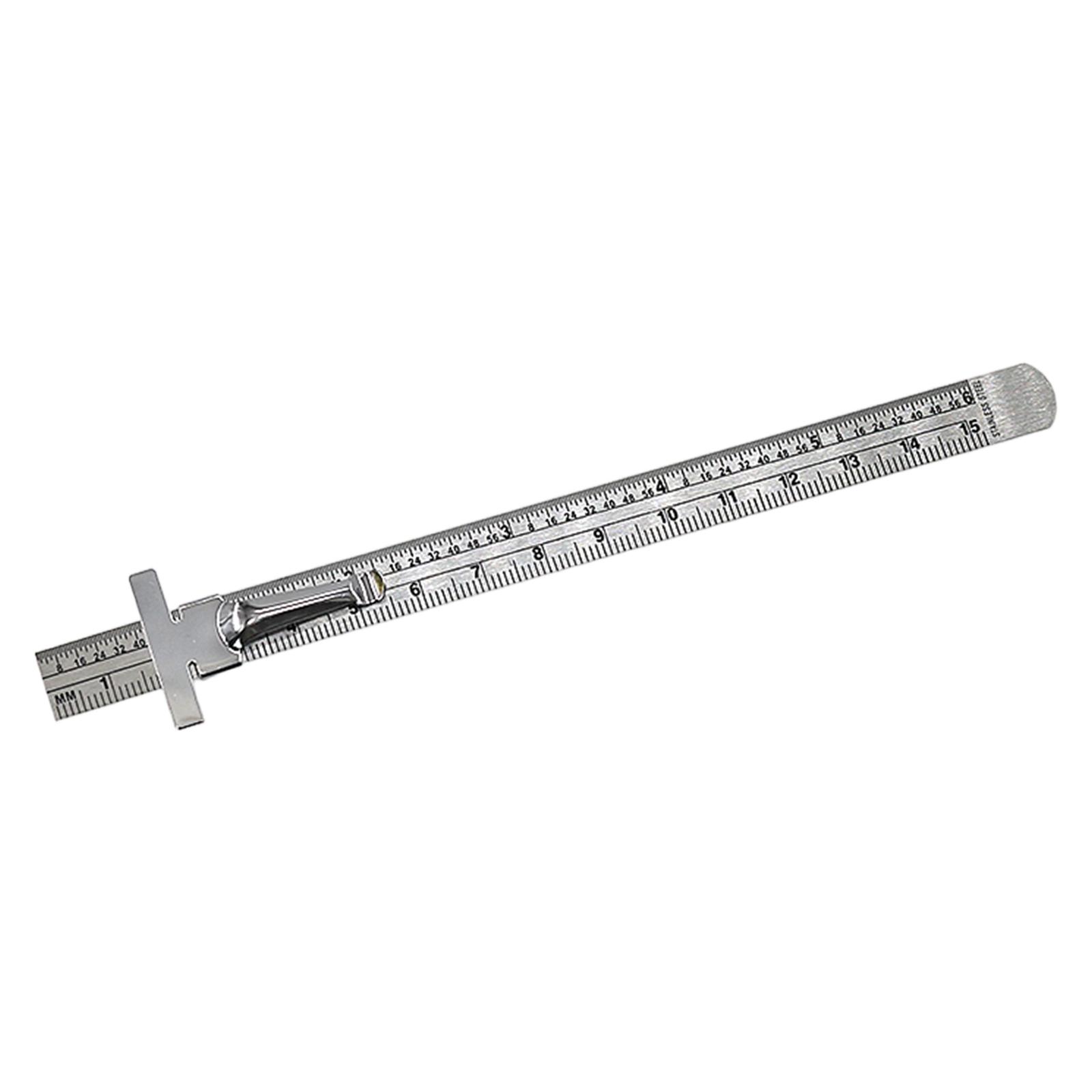Piano Tuning Ruler T Shape High Hardness Steel Professional Repair Tool for Piano Regulation and Tuning серебряный