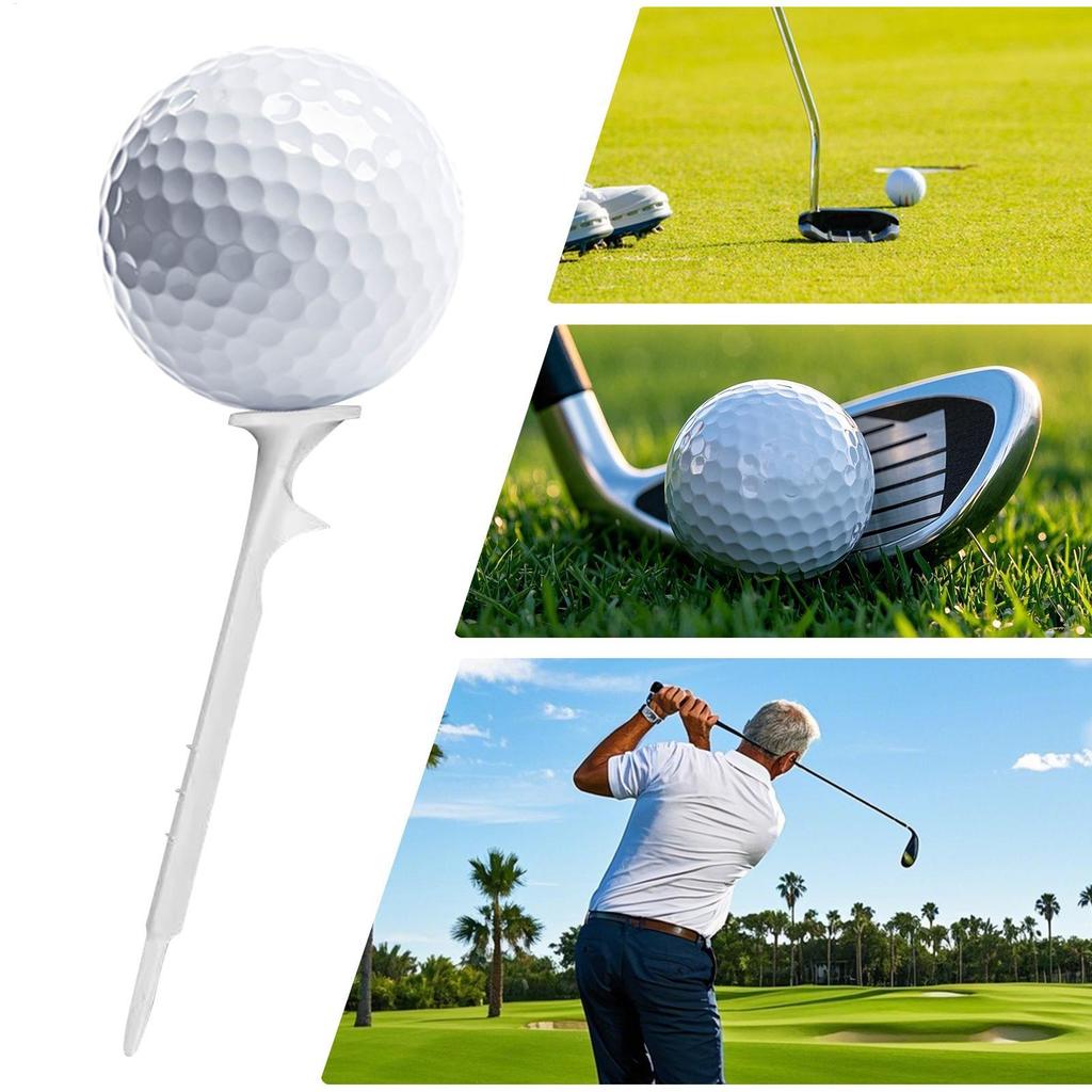 Golf Tee 5 Pieces 18-Degree Angled Golfing Tees Prevent Side Rotate Lower Friction Ball Sport Equipment For Outdoor Indoor
