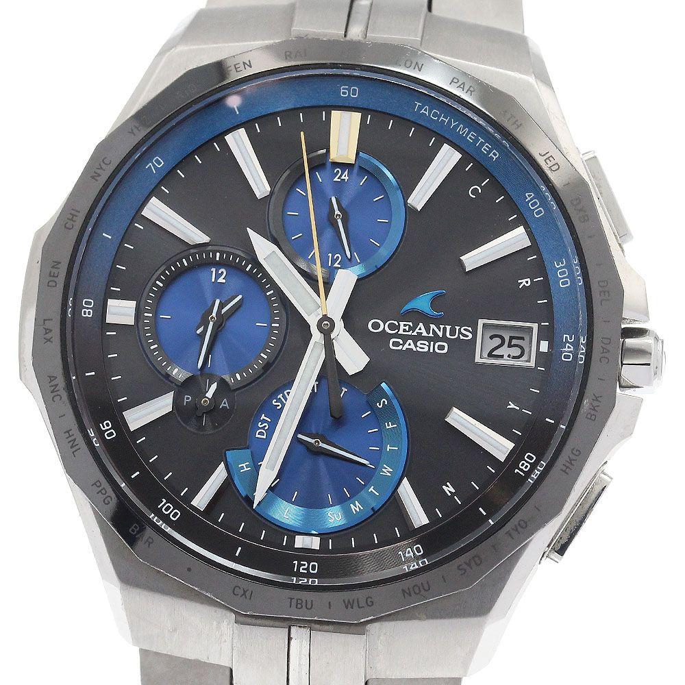 Used Casio CASIO OCW-S5000E-1AJF Oceanus Manta Bluetooth Solar Radio Men's With Box and Warranty_943281
