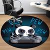 1pc Panda Gaming Office Round Area Rug, Indoor Mat Suitable For Office, Under Office Chairs Bedroom Living Room Home Decor, Room Deco, 079