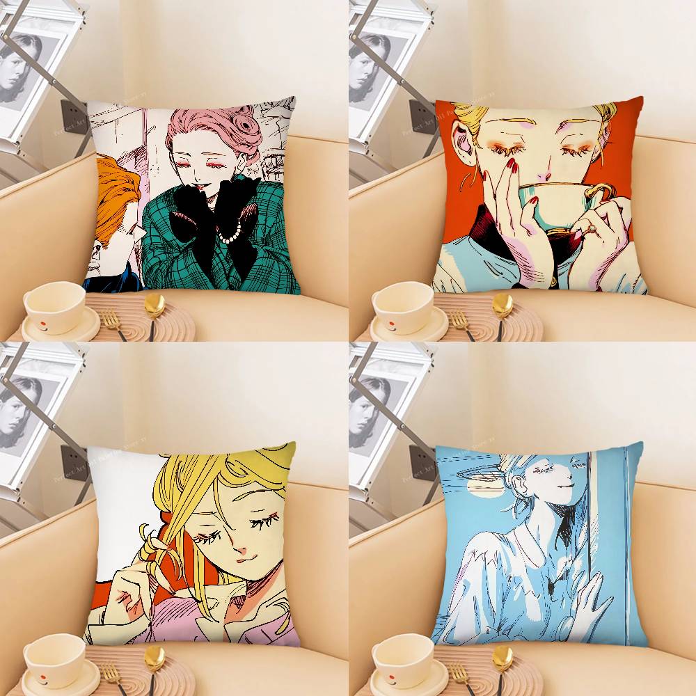 Pc VVeil Emma Anime Vintage Pillow Case Fashion Square Pillowcase Bedroom Sofa Room Ins Decoration Leisure