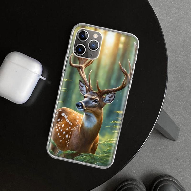 

Deer Hunting Camo Phone Case Cover for iPhone 11 12 13 Mini 14 15 Plus 16 Pro Max 17 Air 7 8 + SE Art Customized Fundas 11 12 13 iPhone 15 Pro
