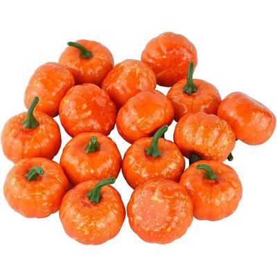 5PCS Mini Size Foam Pumpkin Orange Halloween Decorate Pumpkins Artificial Pumpkin For Halloween