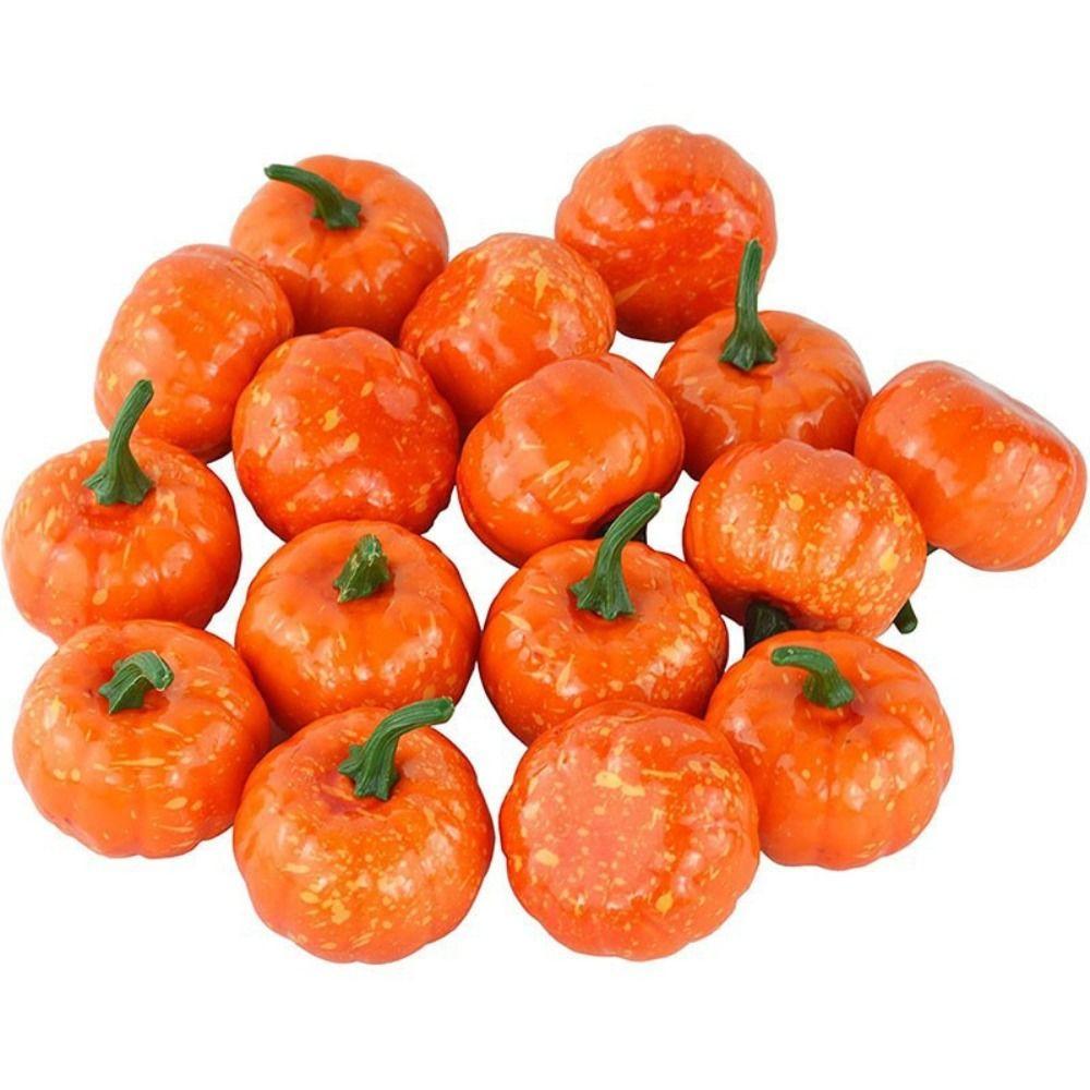 5PCS Foam Foam Pumpkin Mini Size Halloween Decorate Pumpkins Artificial Pumpkin For Halloween