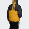 Adidas Originals Embroidered Logo Color-Block Hooded Cotton Jacket Men Outerwear Black H13573