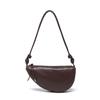 Fashion spring and summer new national style simple shoulder bag soft leather large capacity wide shoulder strap crossbody saddle bag  commuting