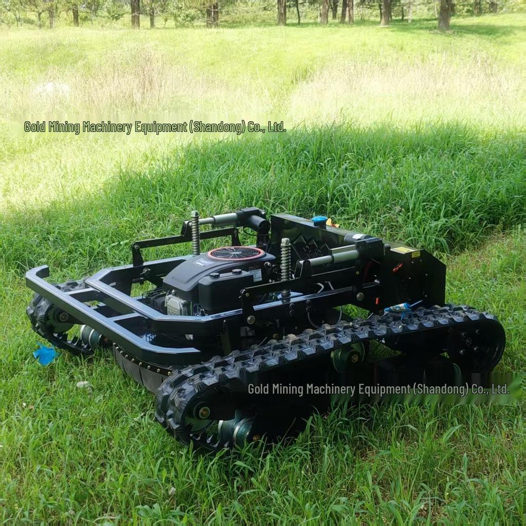 Smart Remote Control Lawn Mower HT800T: Steep Slope & River Bank Grass Shredder