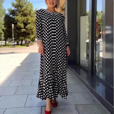 2023 Spring/Summer European and American Polka Dot Fashion Dress