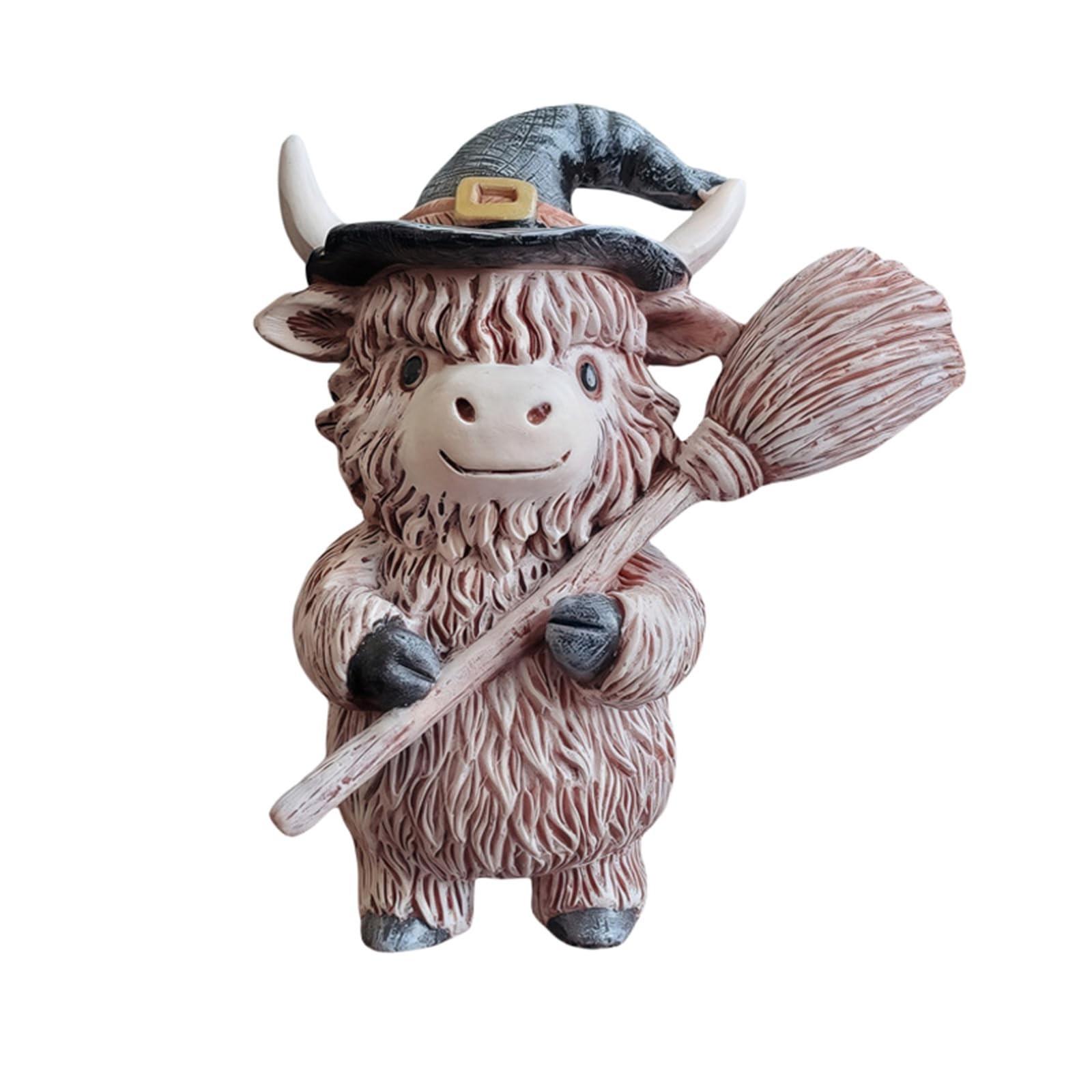 

Фигурка коровы Хэллоуин, Настольное украшение, Декор, Сценка Смола Орнамент, Осенний Дом Сад Кухня Многоярусный Поднос Стол Декор One Size