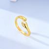 Authentic copper Rings Ideal For Women Love Bow Crown Rose Star Shape Moon Snake Adjustment Ring Engagement Wedding Jewellery Gift