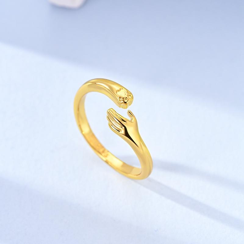 Authentic copper Rings Ideal For Women Love Bow Crown Rose Star Shape Moon Snake Adjustment Ring Engagement Wedding Jewellery Gift