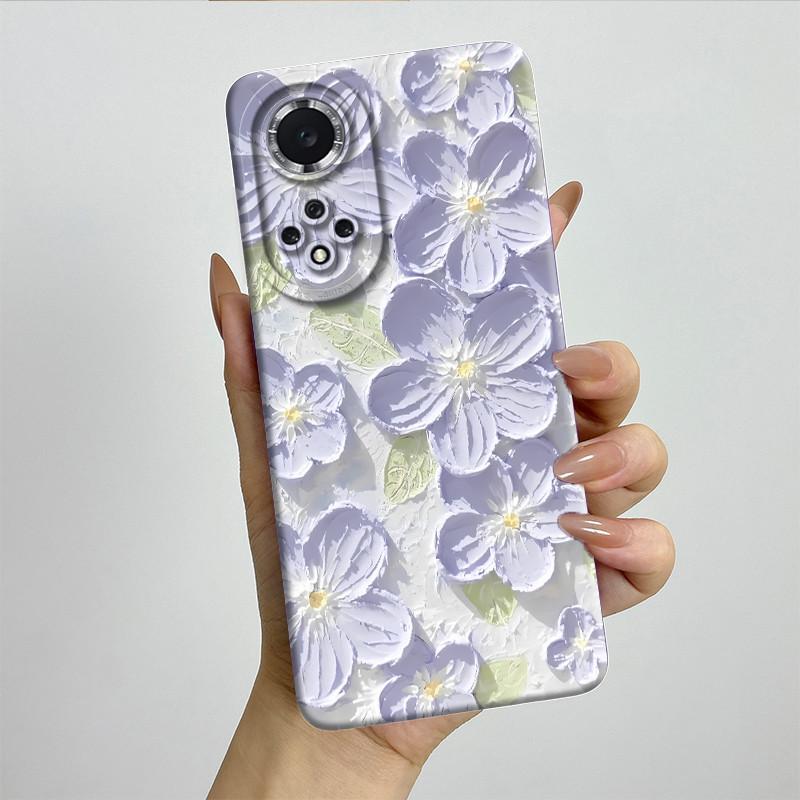 For Huawei Nova 9 / Honor 50 Phone Case NAM-LX9 NTH-NX9 Soft Silicone Sweet Painted Protective Back Cover Cute Printed Casing