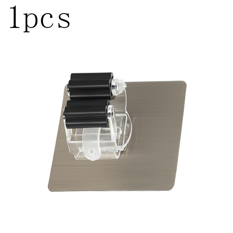 Mehrzweckhaken Mopphalter Wandmontiert Mopp-Organizer Besenaufhänger Haken Badezimmer Wasserdichter Wandhaken Selbstklebend 1/2/4 Stück