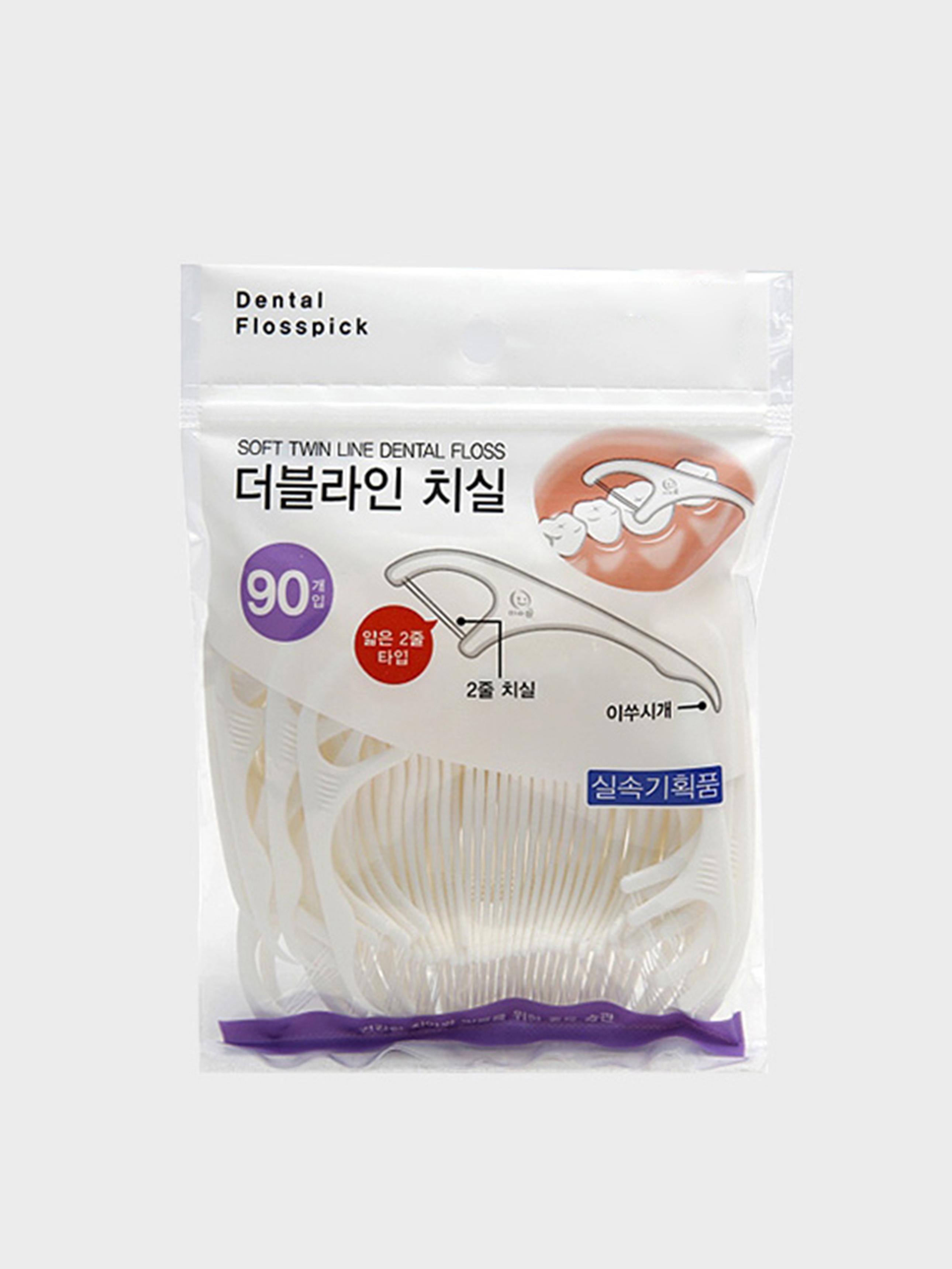 

Double Line Dental Floss Picks, 90 Count 1ea