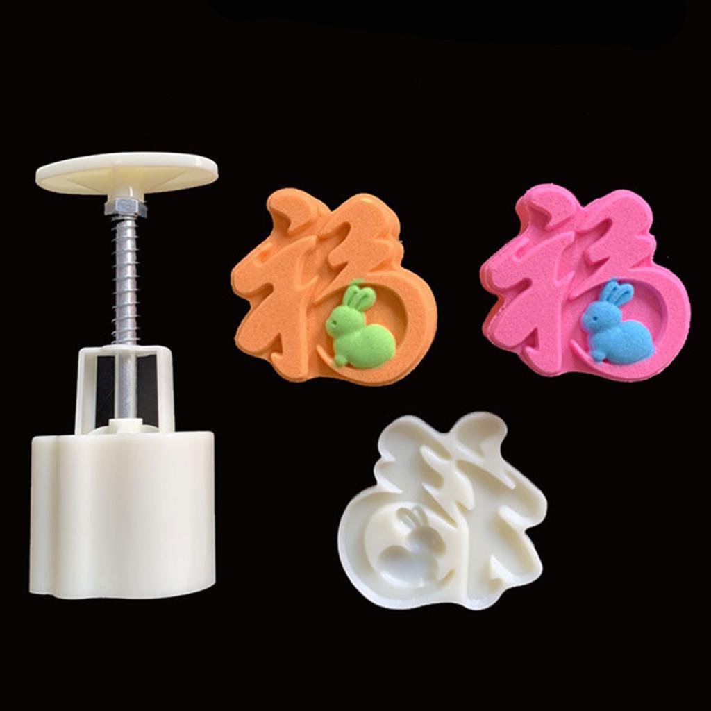Fashion 3D Mooncake Mold Mooncake Baking Tools Plastic Mung Bean Cake Molds Suitable for Traditional Celebrations