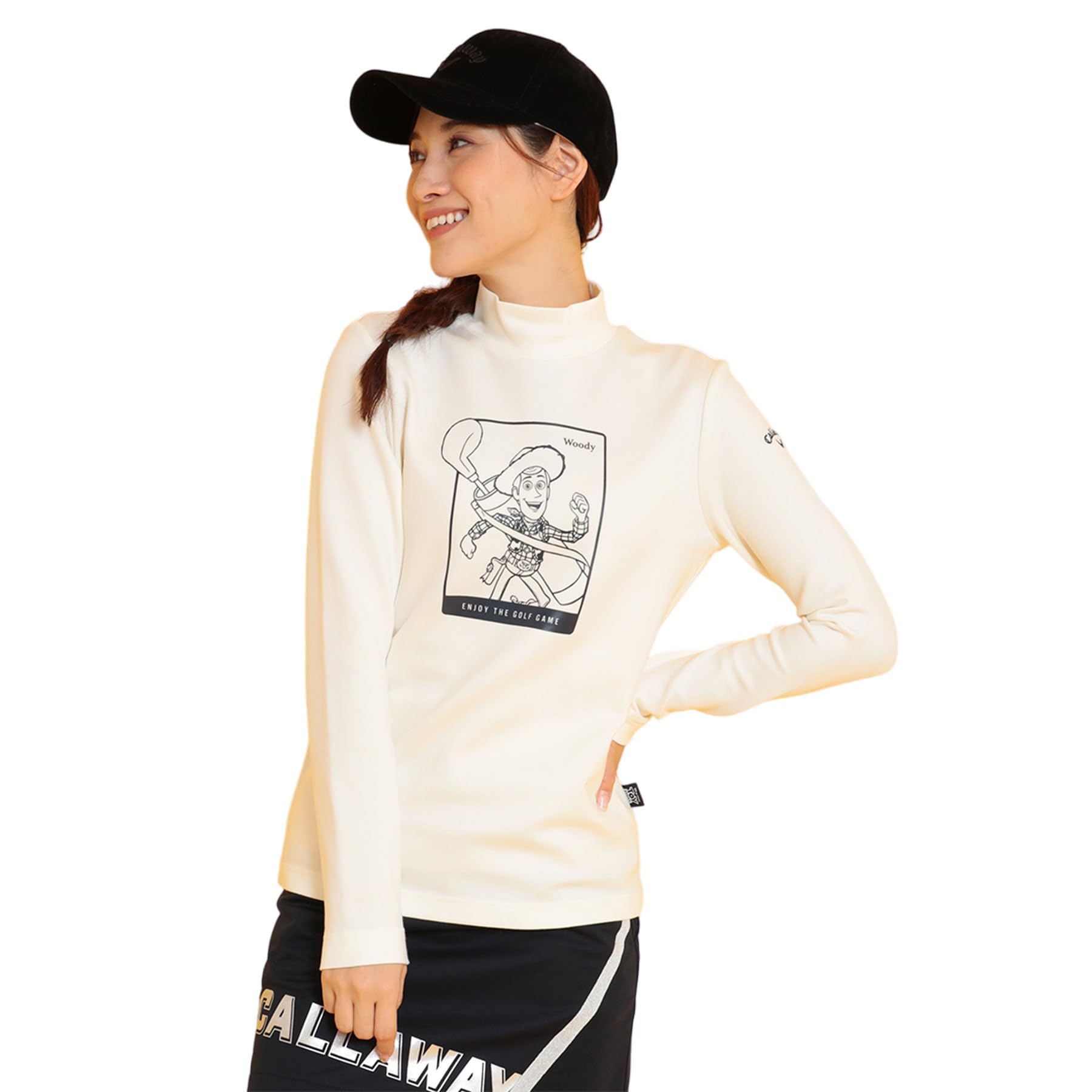 

Long Sleeve Mock Neck Shirt STORY Wicking and Heat Golf Innerwear C24233230 [Callaway] Women s [TOY Collaboration] (Moisture Generating) / /